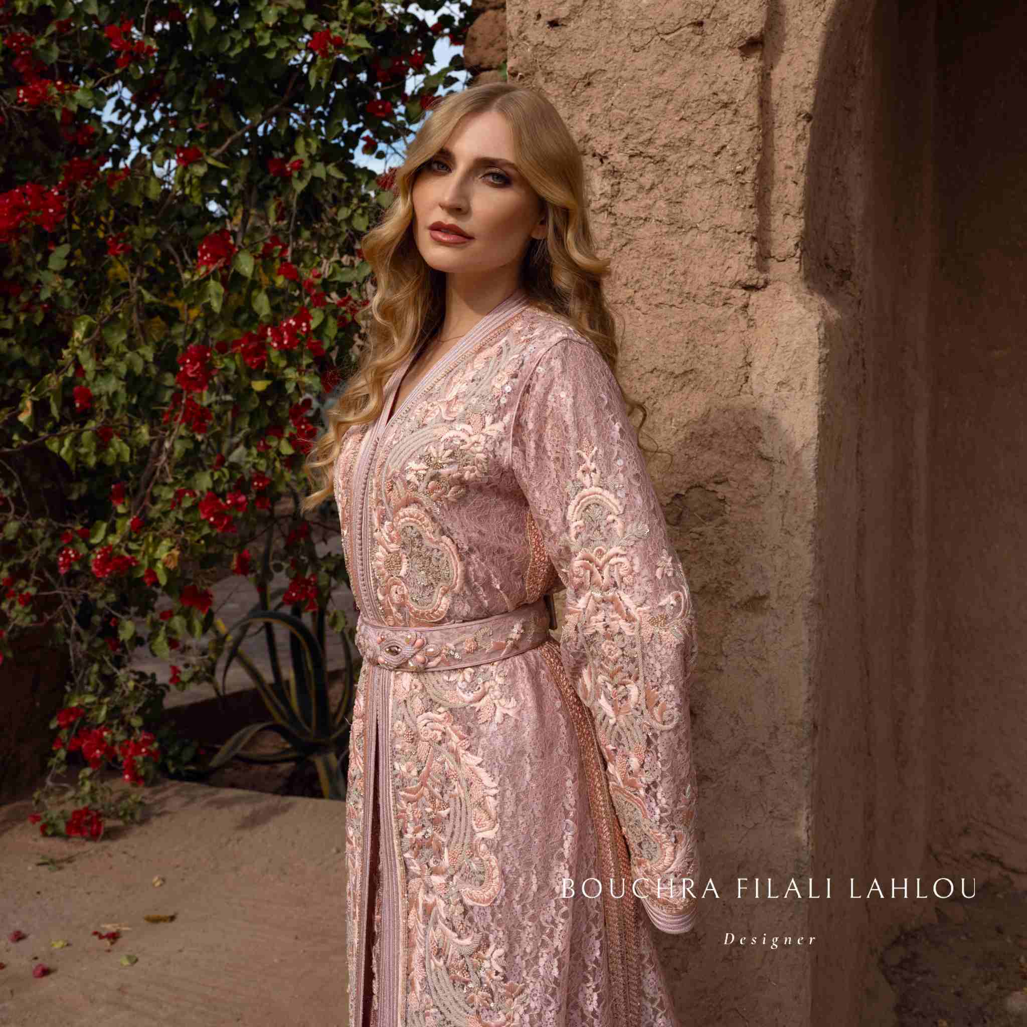 pink kaftan