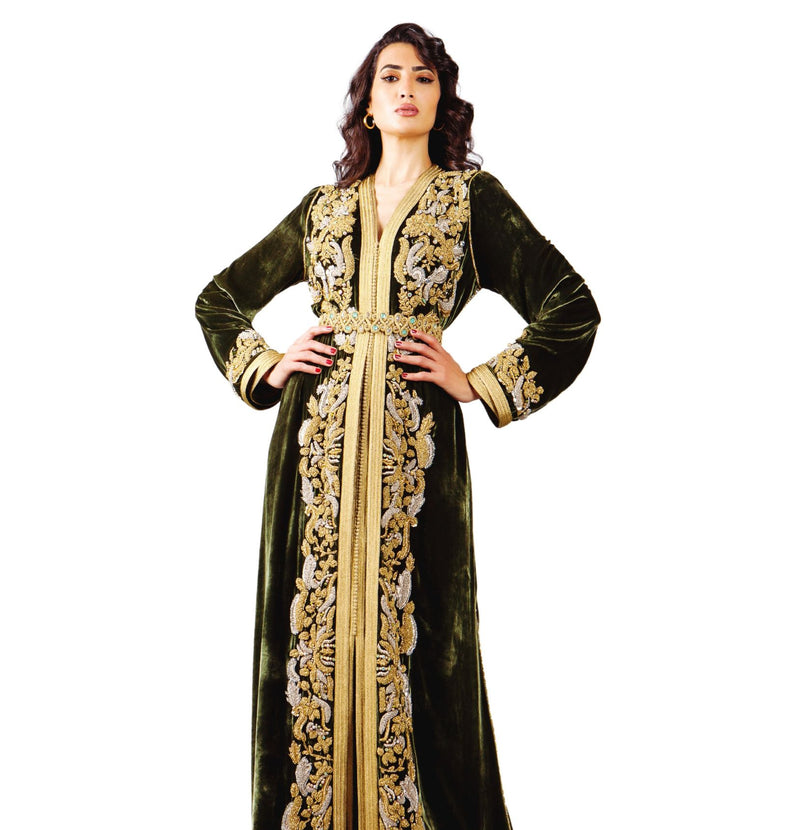 Caftan élégant avec broderie