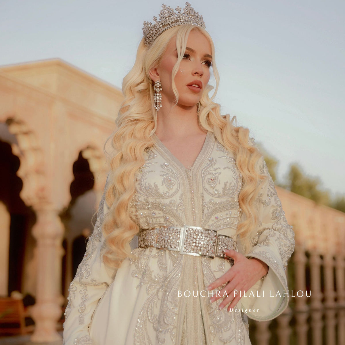 Caftan Marocain Jawhara Vert Pour Mariage - Taille Unique, Longueur Longue, Neuf Avec étiquettes