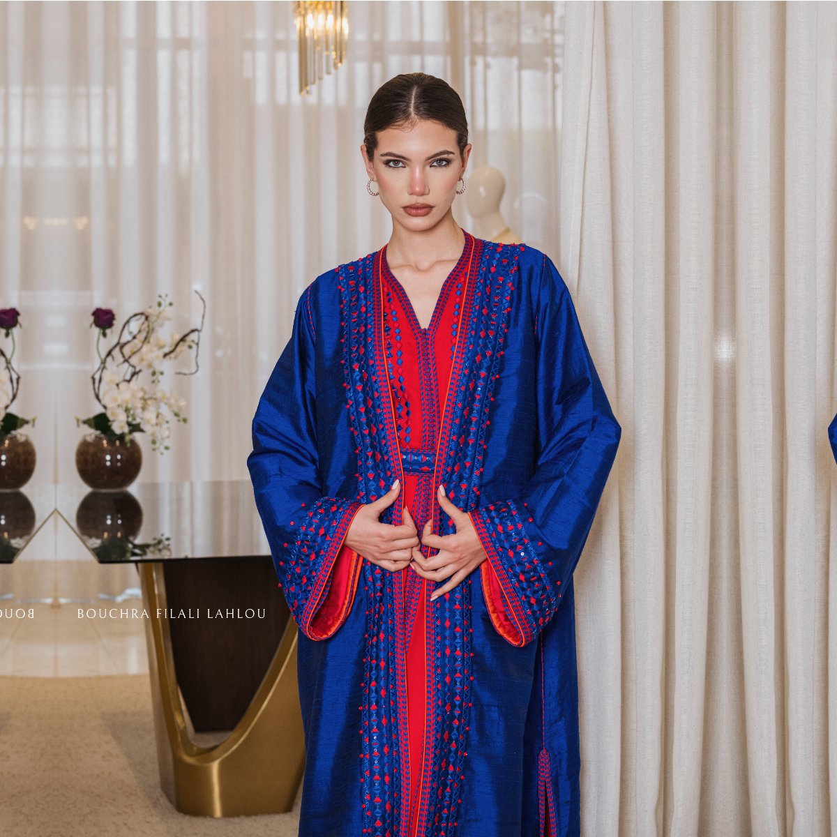 スペイン★Sfera★お洒落カラー映え ラメラメ艶やか KIMONO Sapphire Blaze – Kimono Set